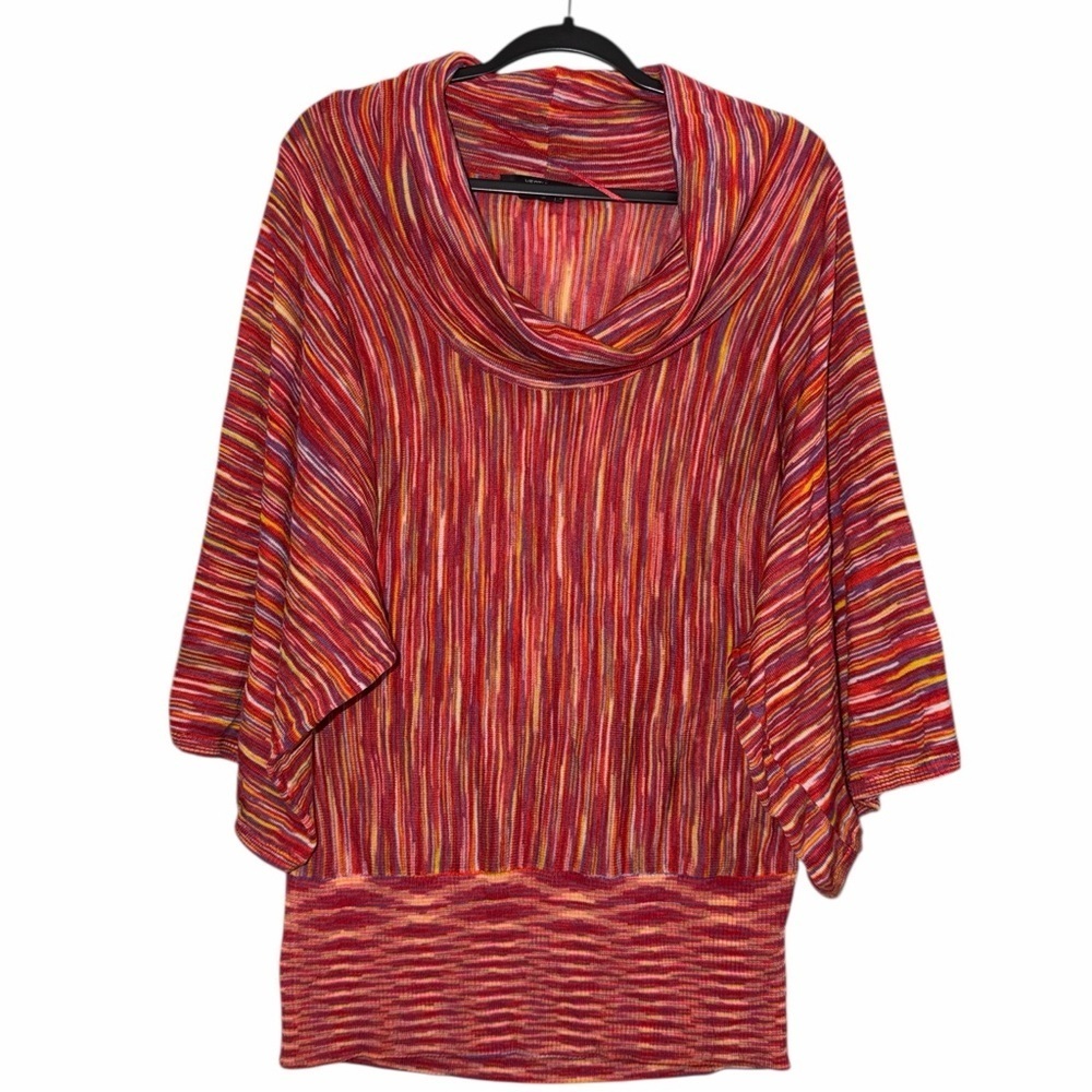 Vertigo Multi Color Cowl Neck Size XL